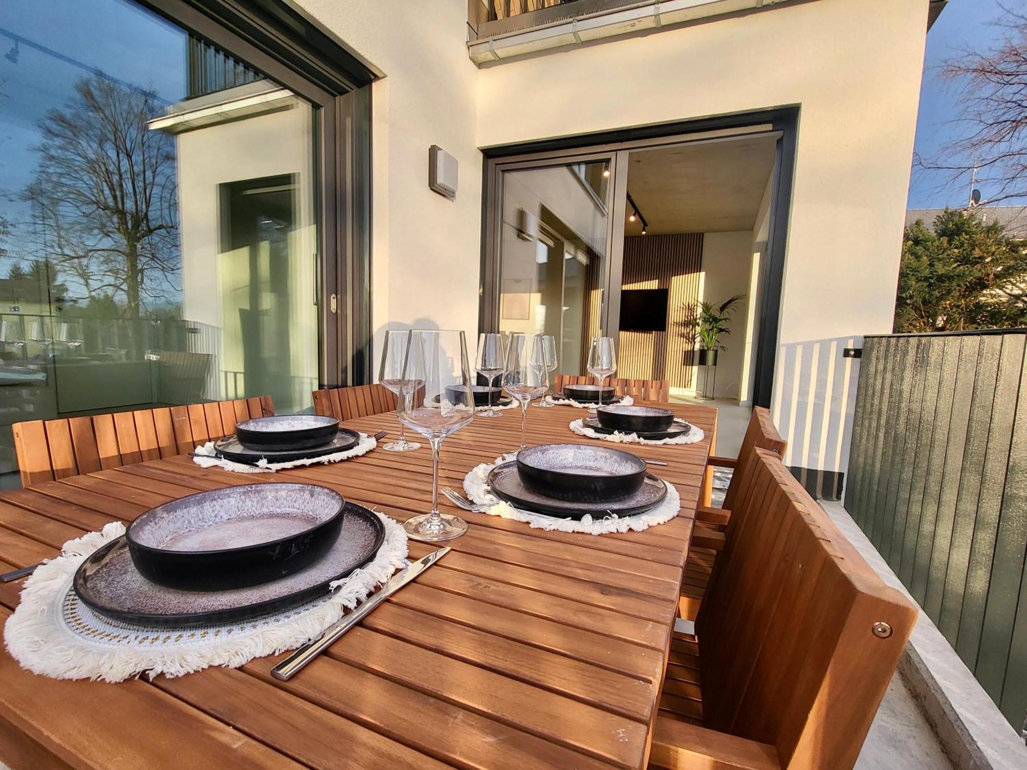 Sioux: Stilvolles Designapartment Am Bodensee Bodolz Eksteriør bilde